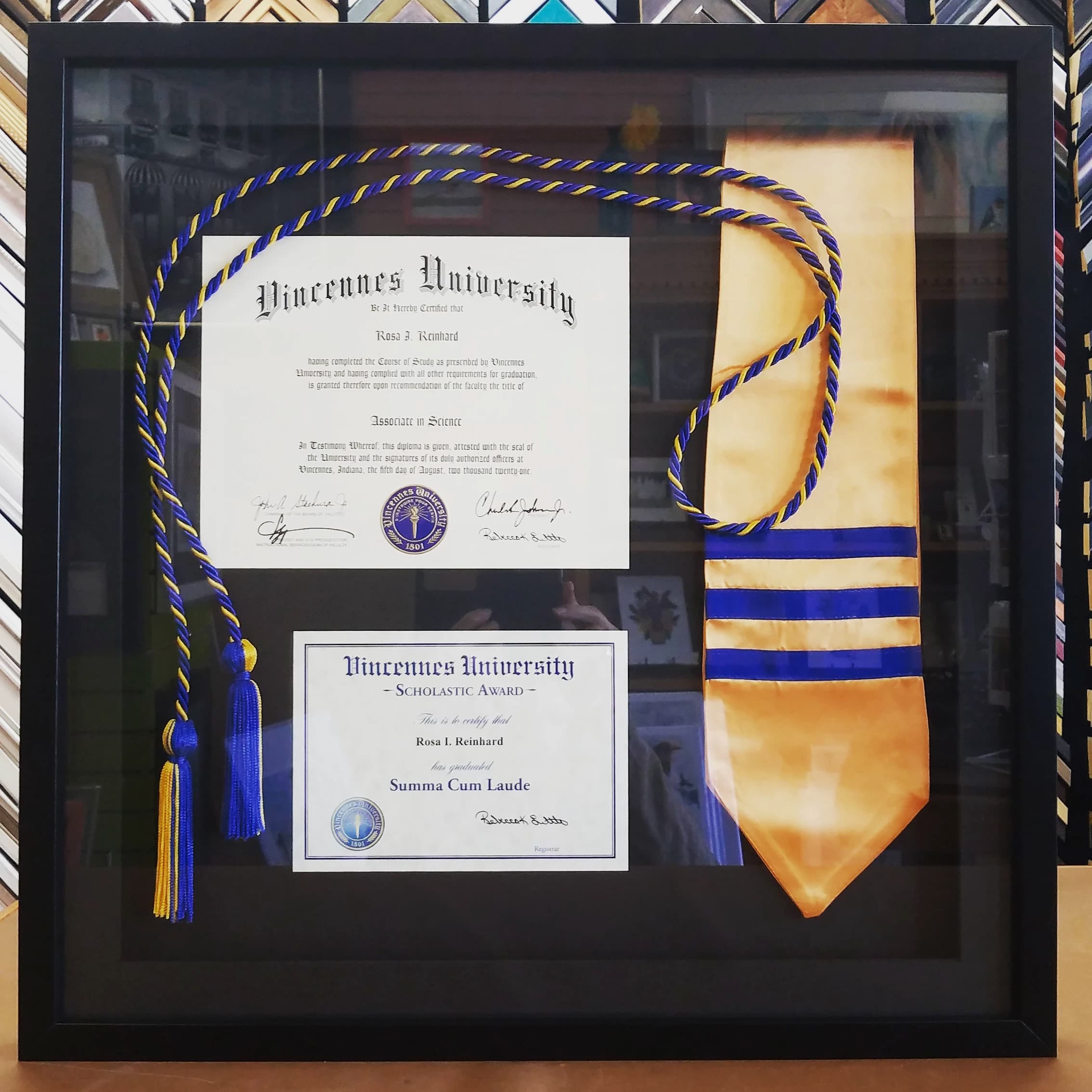 Diploma & Certificate Framing